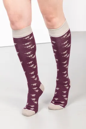 Ladies Galloping Horse II Knee Length Socks