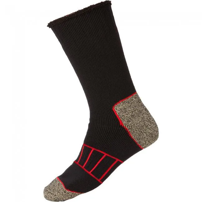 20 X Mens Explorer Copper Crew Socks Black / Grey Marle