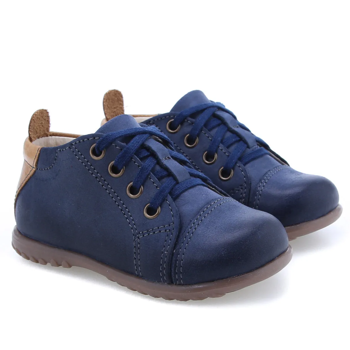 (2434-32) Emel Low Lace Up First Shoes