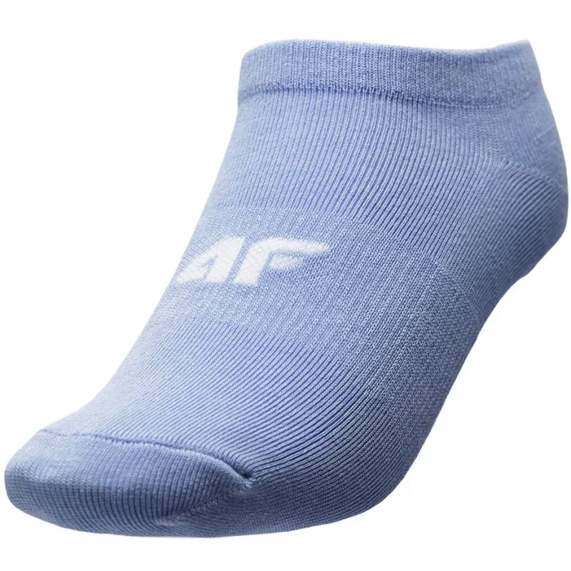 4F Junior Everyday Socks - White Melange/Light Blue/Jasy Violet