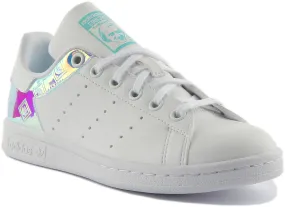 Adidas Stan Smith J In White Multi For Youth