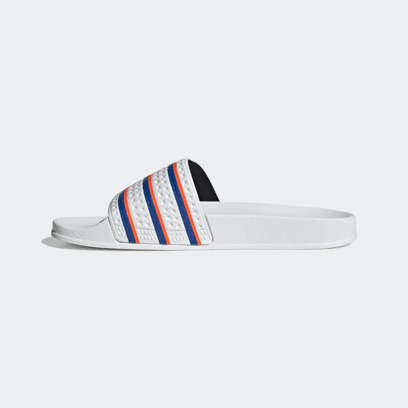 ADILETTE SLIDES Cloud White / Blue / Solar Red-Fu9888