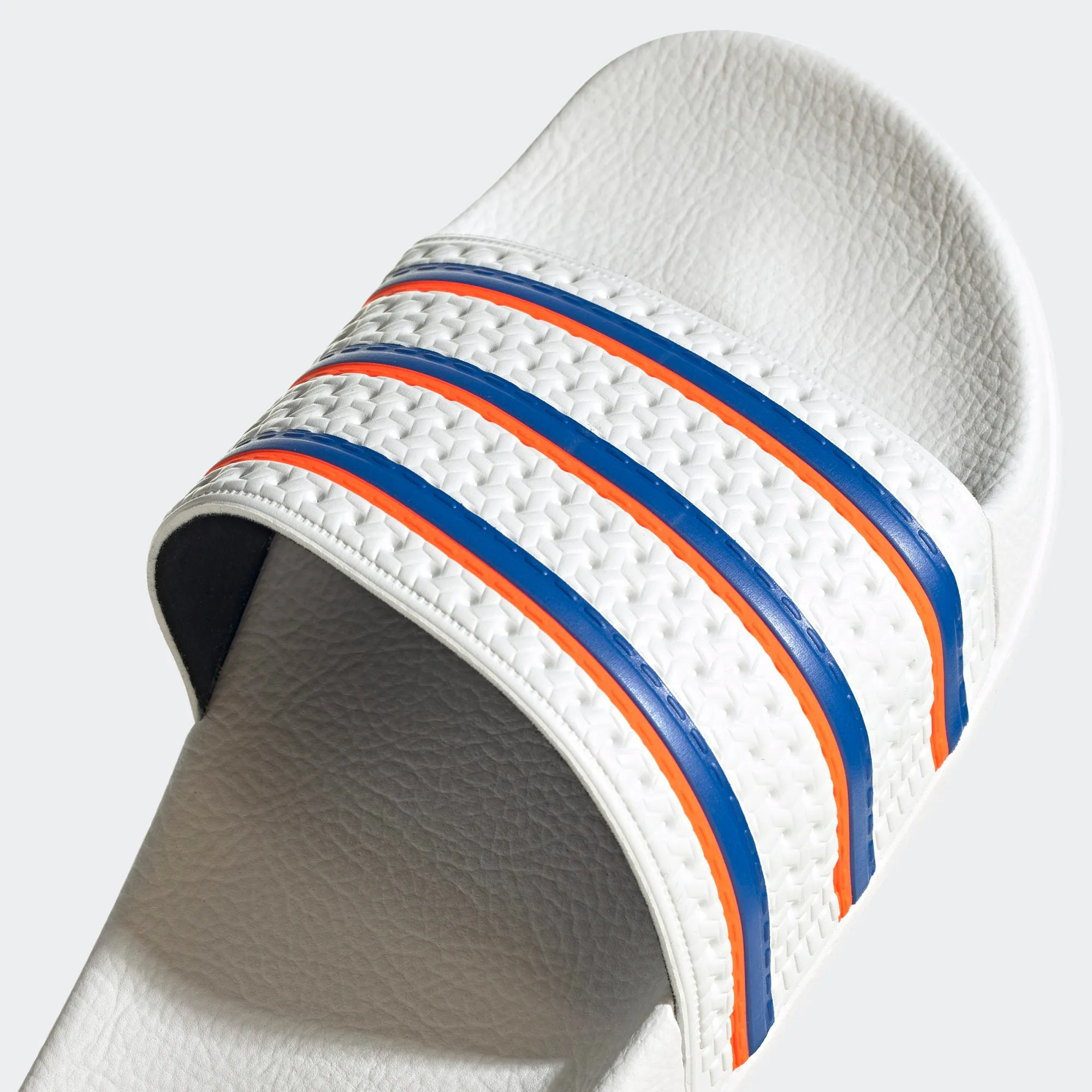 ADILETTE SLIDES Cloud White / Blue / Solar Red-Fu9888