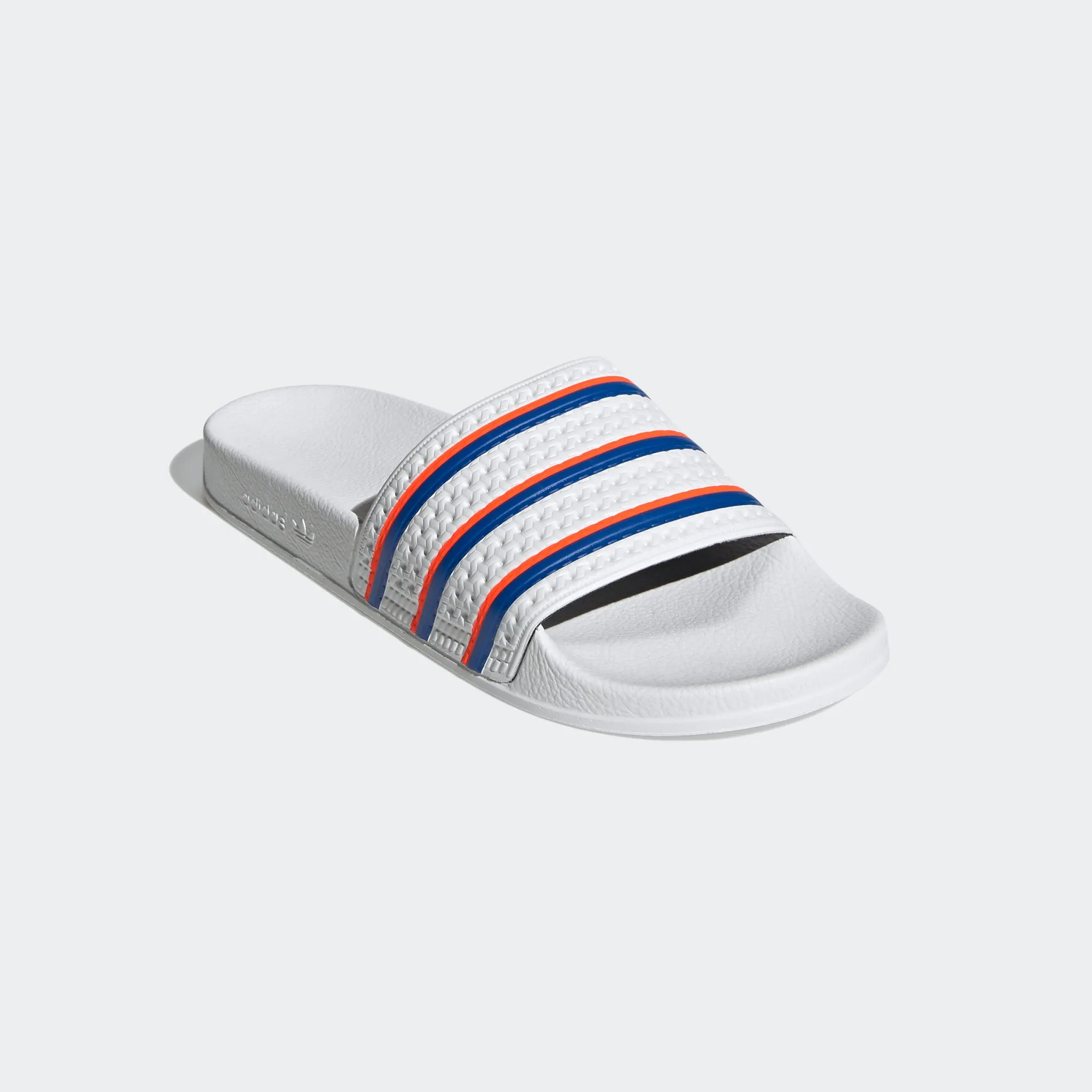 ADILETTE SLIDES Cloud White / Blue / Solar Red-Fu9888