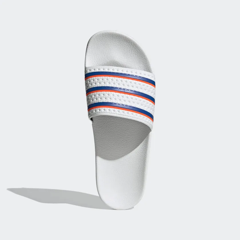 ADILETTE SLIDES Cloud White / Blue / Solar Red-Fu9888