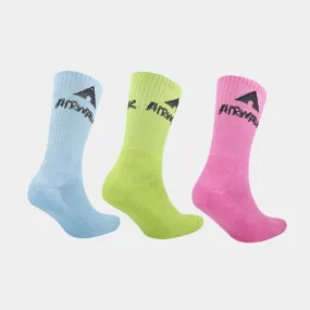 Airwalk Unisex 3 Pack Tie Dye Sock Pink/Multi _ 181760 _ Pink