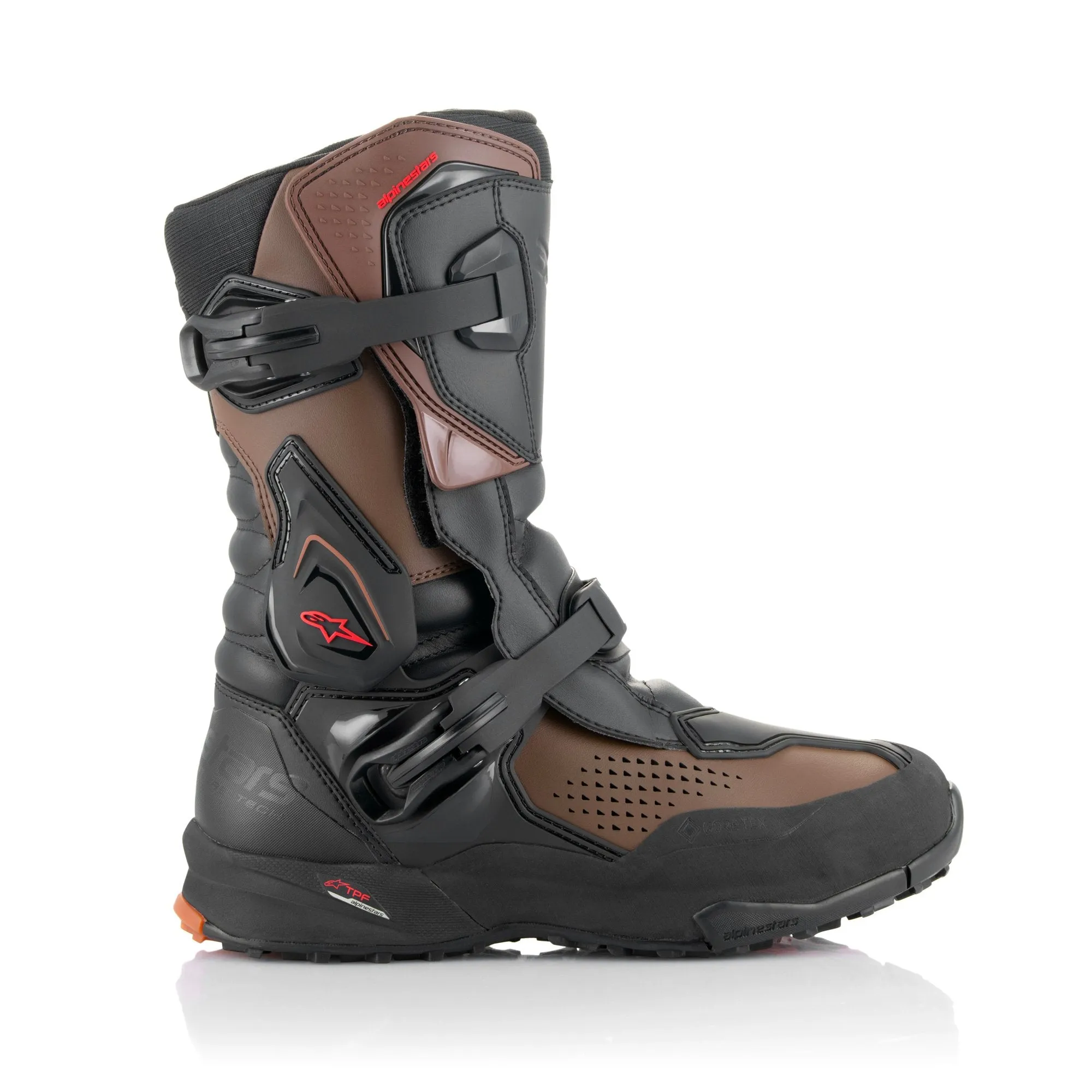 Alpinestars XT-8 Gore-Tex Adventure Motorcycle Touring Boots Black Brown