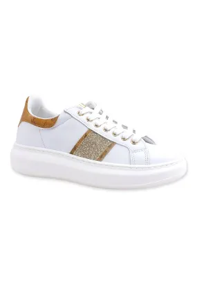 ALVIERO MARTINI 1° CLASSE Sneaker Donna Geo Glitter White N0439-578L