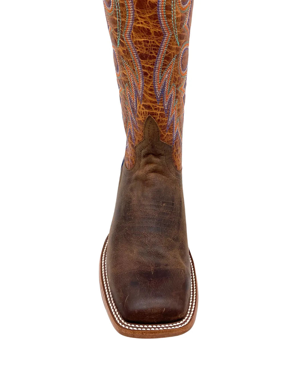 'Anderson Bean' Men's 13" Horsepower Stuffed Horse Square Toe - Cognac / Lava