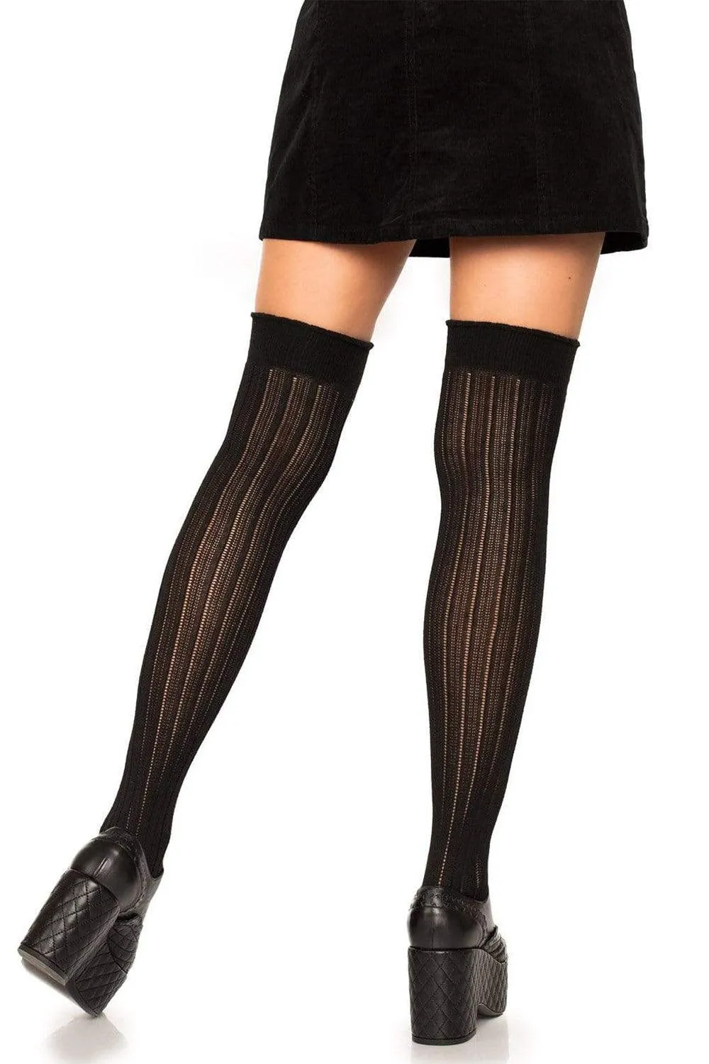 Angie Rib Knit Knee Socks