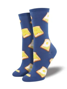 Avocado Toast (Blue) Women's Funky Socks