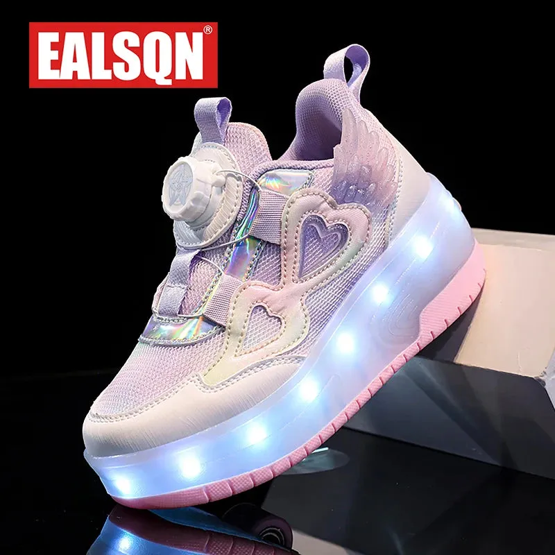 Baby Girl Luminous LED Summer Skate Sneakers