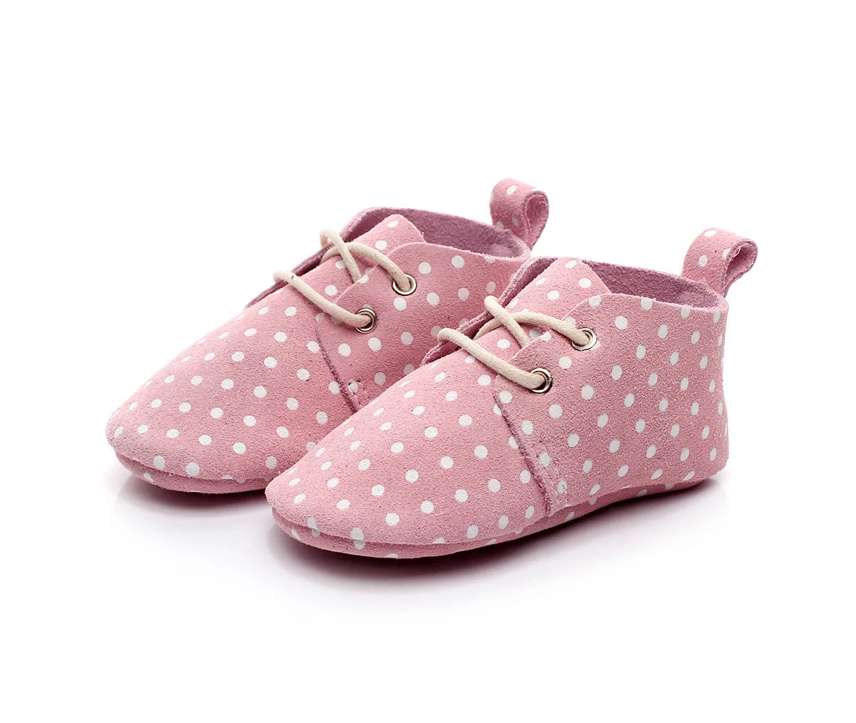 Baby Oxford Walkers - Pink Dots