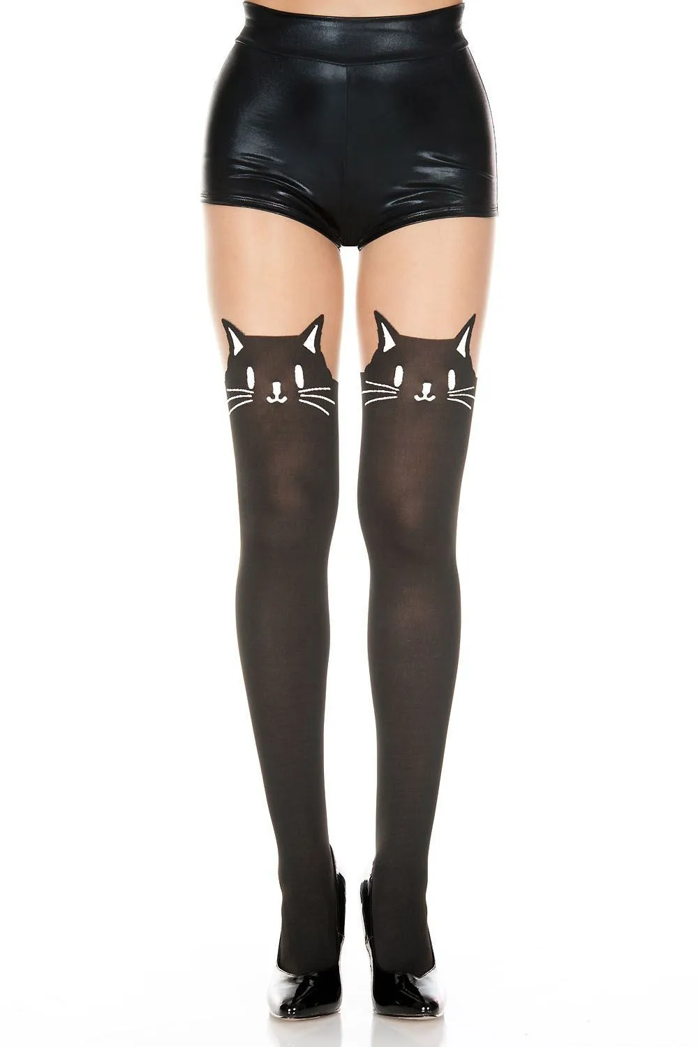 Black Cat Tattoo Tights