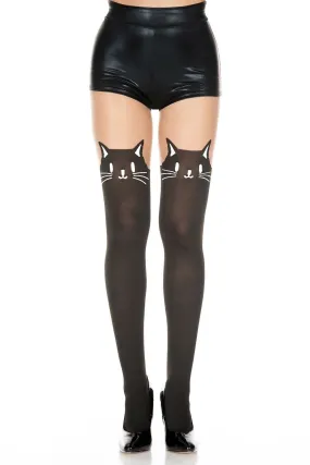 Black Cat Tattoo Tights