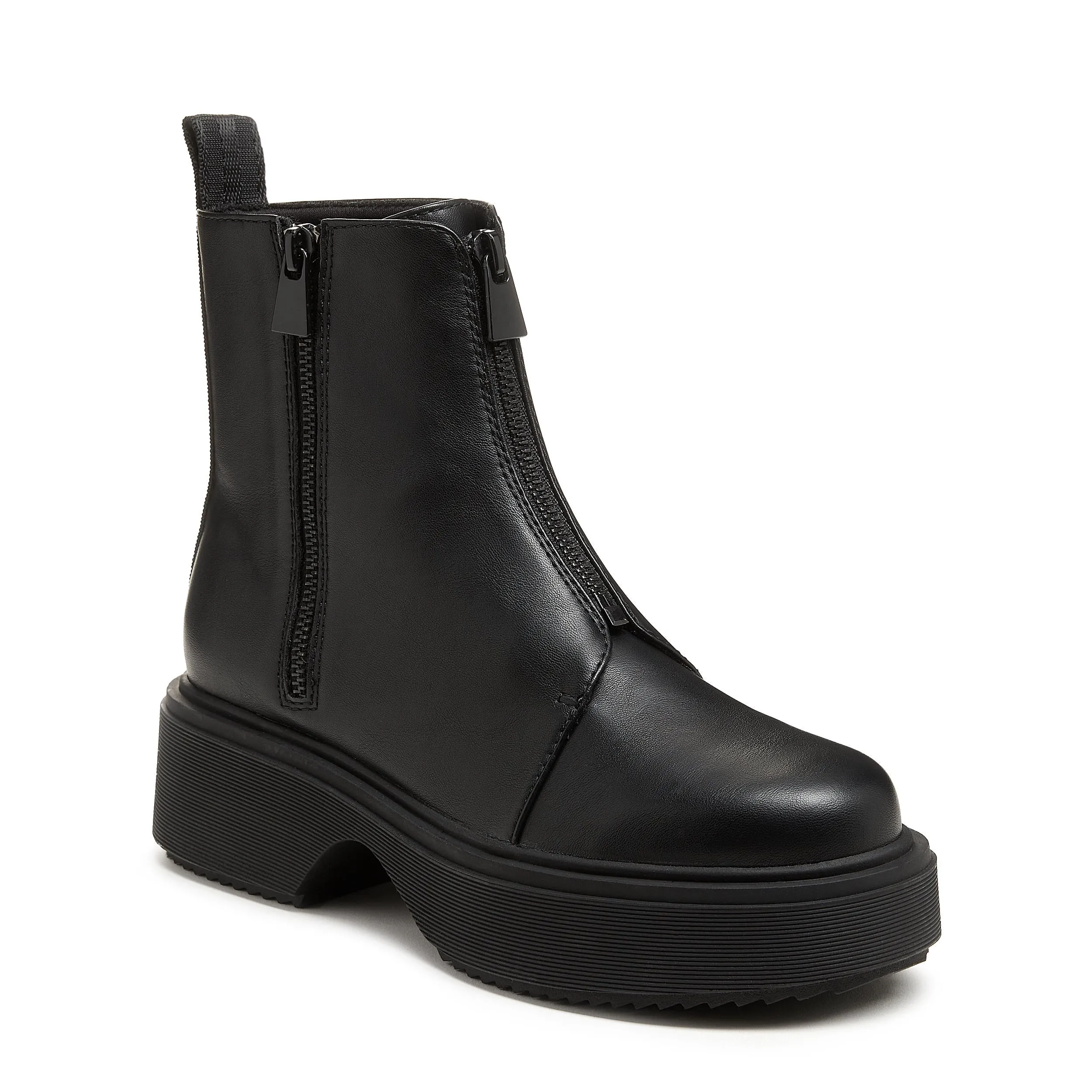 Blaze Black Zipper Chelsea Boot