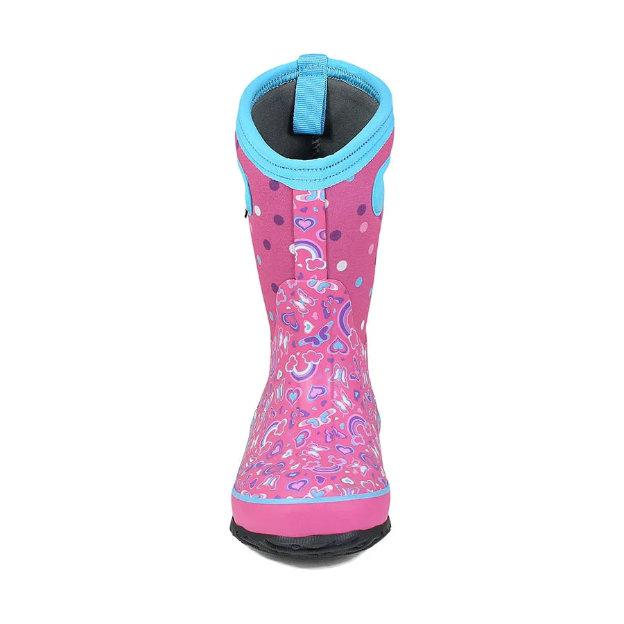 BOGS Classic Pink Multi Rainbow Boots