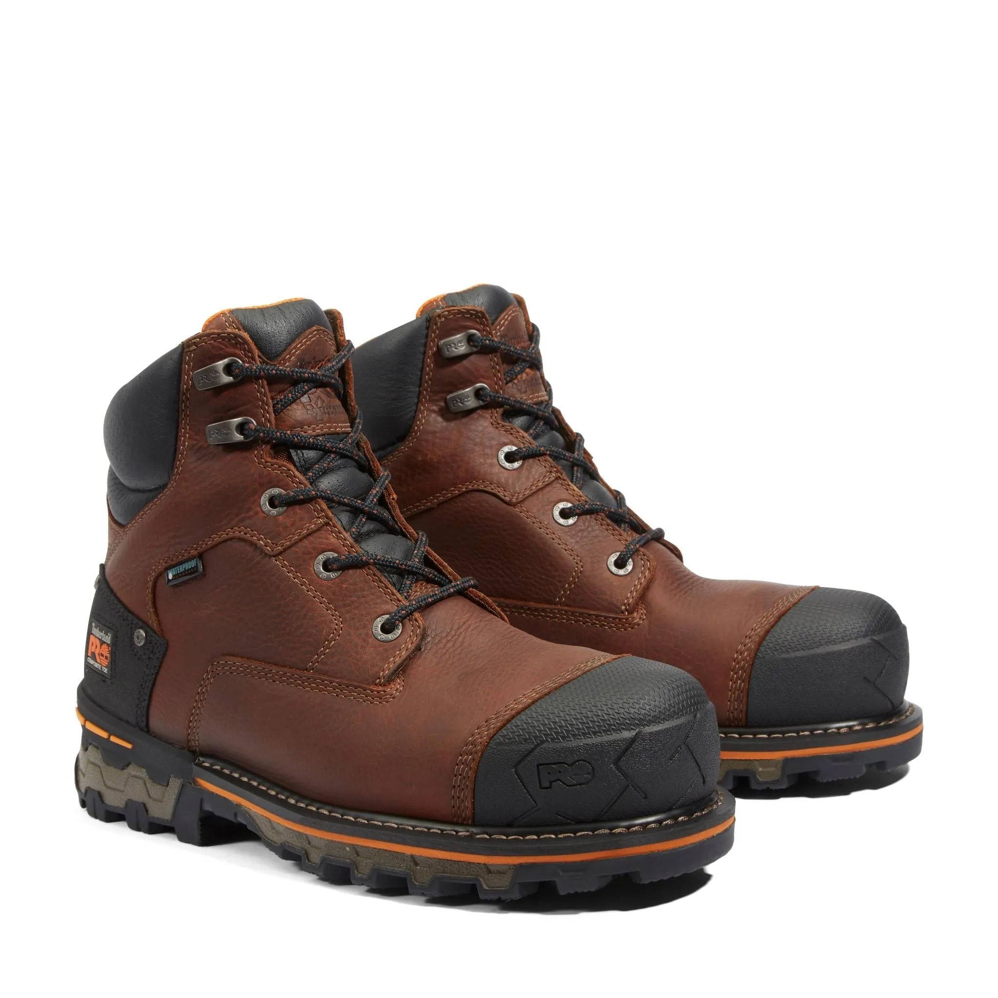 Boondock 6 Inch Composite-Toe Waterproof Ins 400G Work Boot Brown