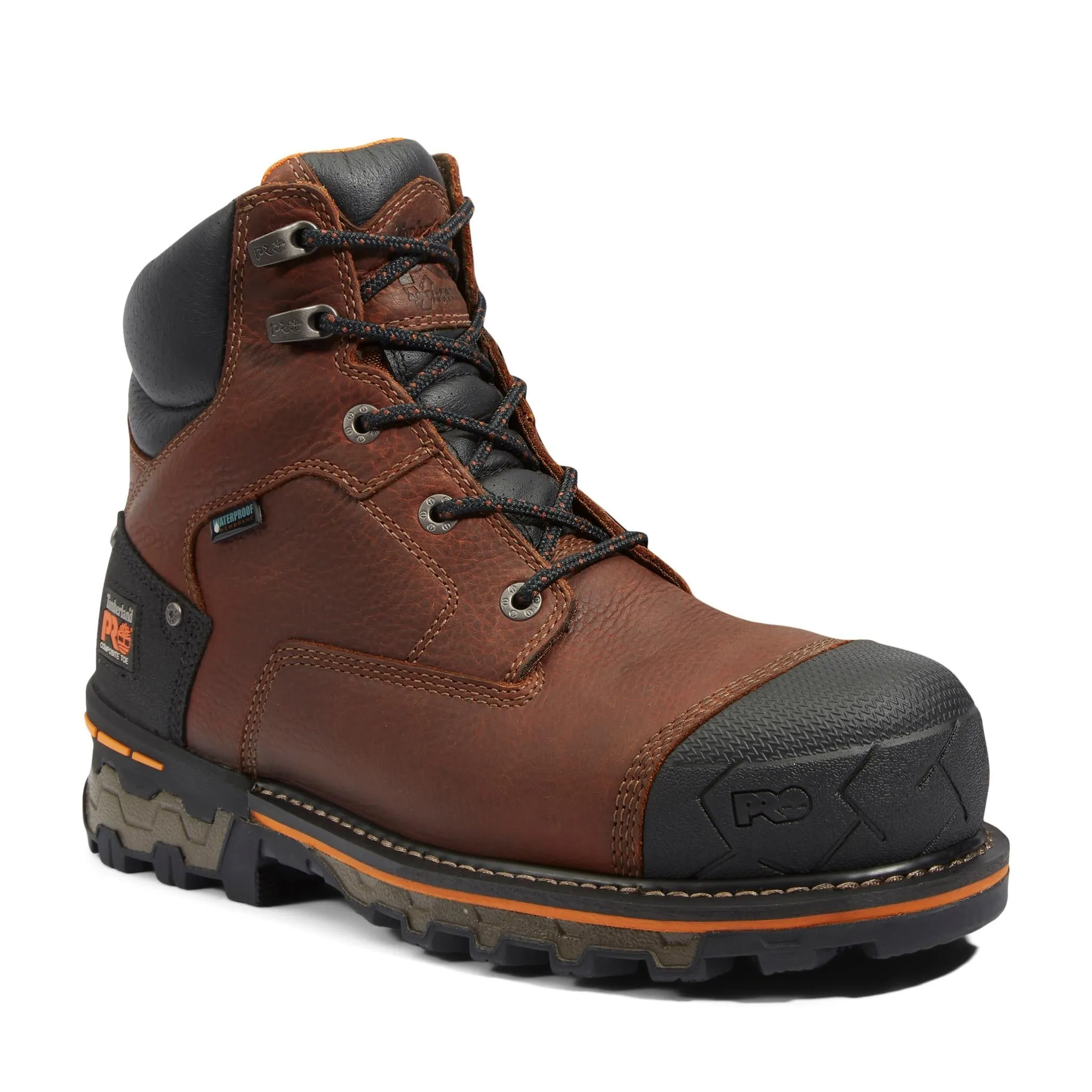 Boondock 6 Inch Composite-Toe Waterproof Ins 400G Work Boot Brown