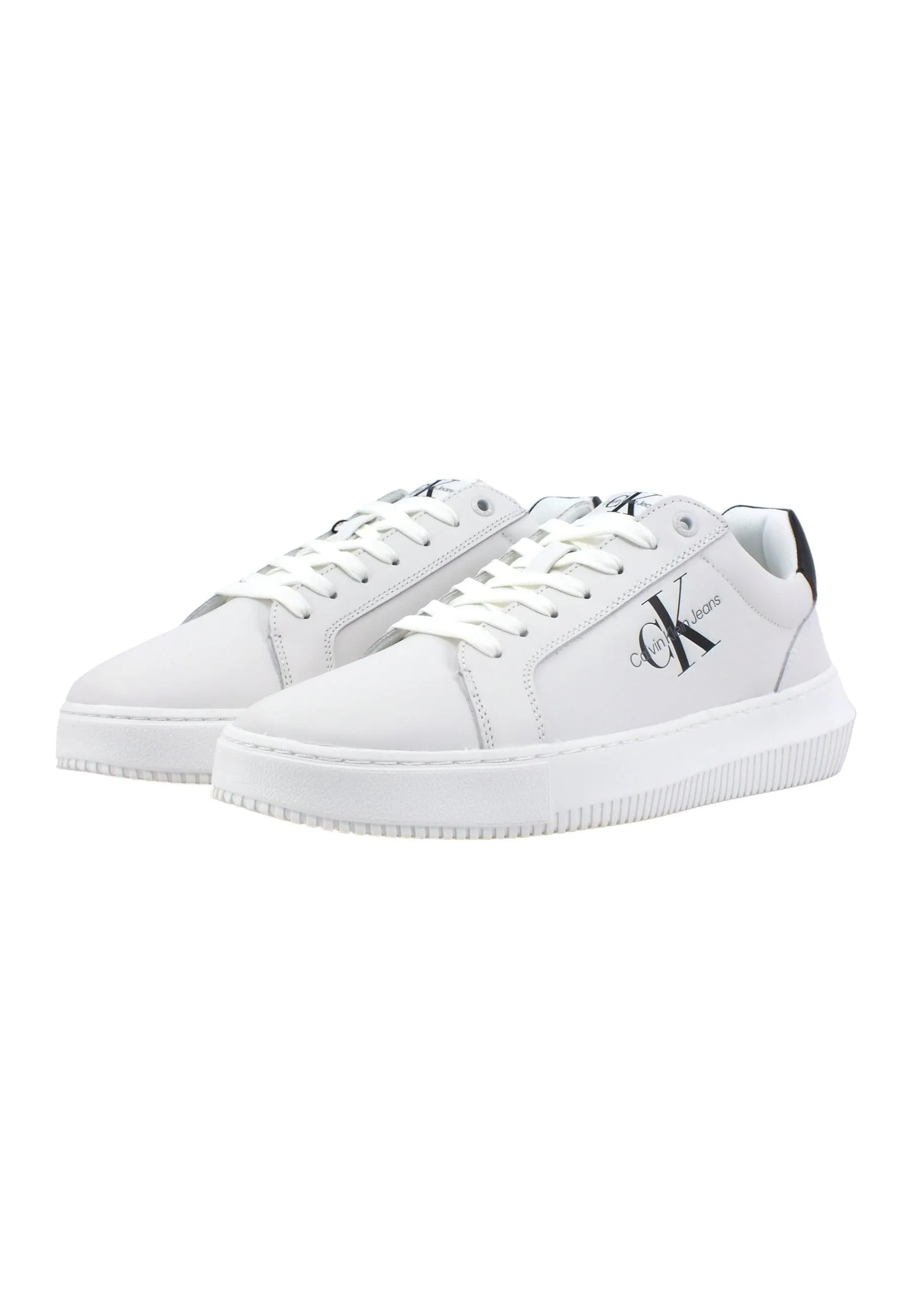 CALVIN KLEIN Chunky Cupsole Sneaker Uomo White Black YM0YM00681