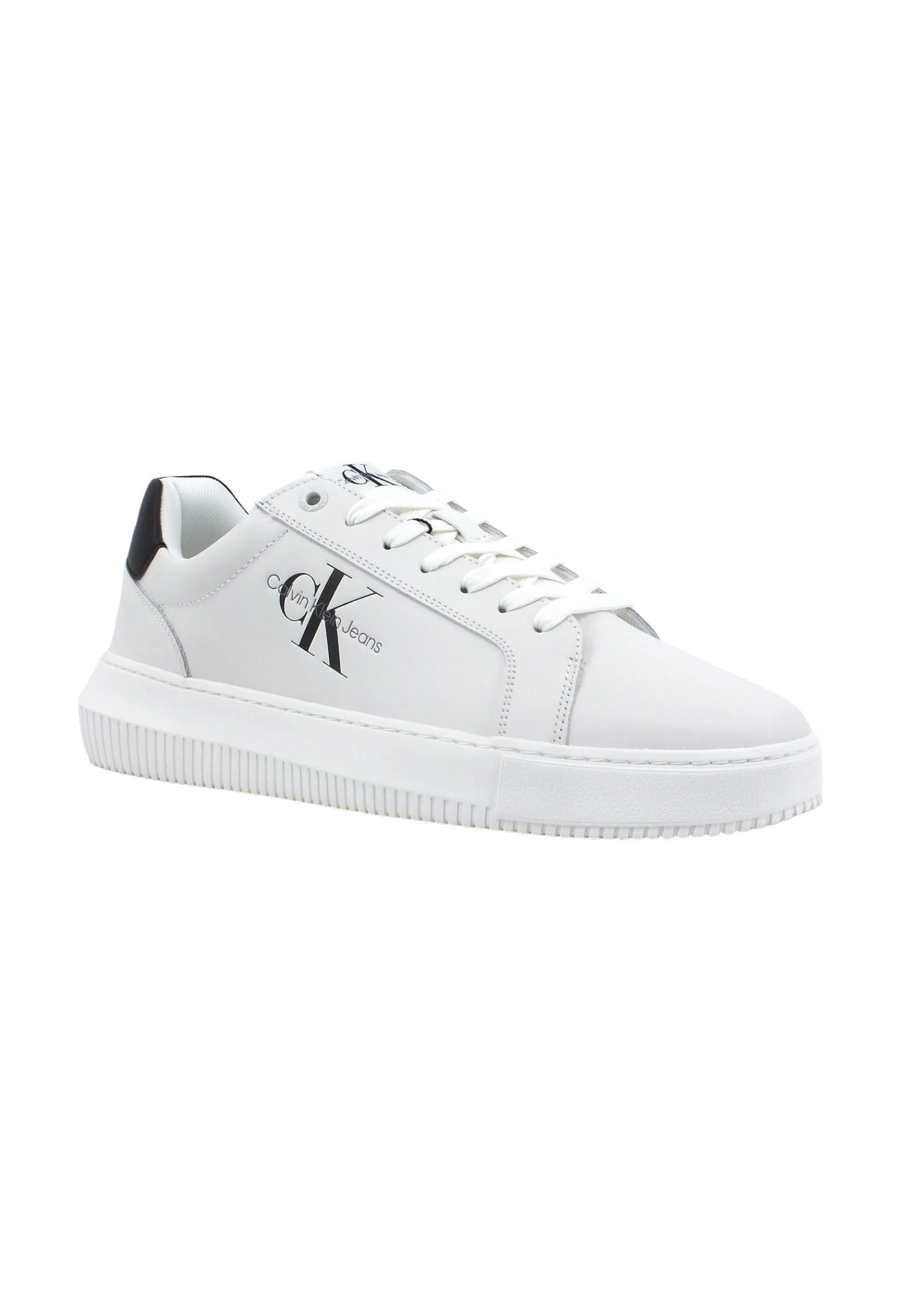 CALVIN KLEIN Chunky Cupsole Sneaker Uomo White Black YM0YM00681