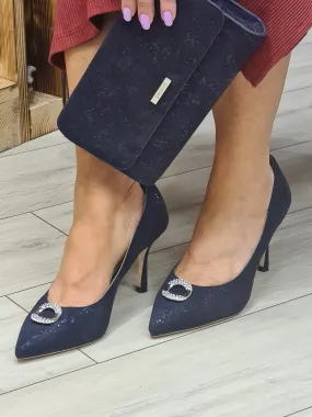 Capollini Navy Shoes Judi