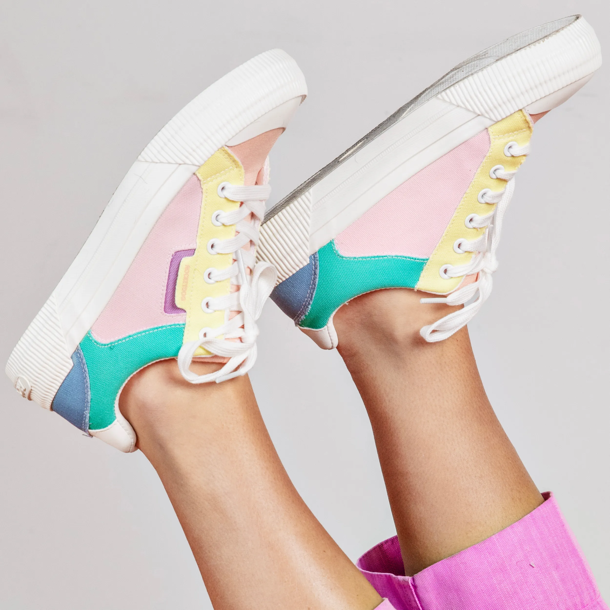 Cheery Pastel Color Block Sneaker