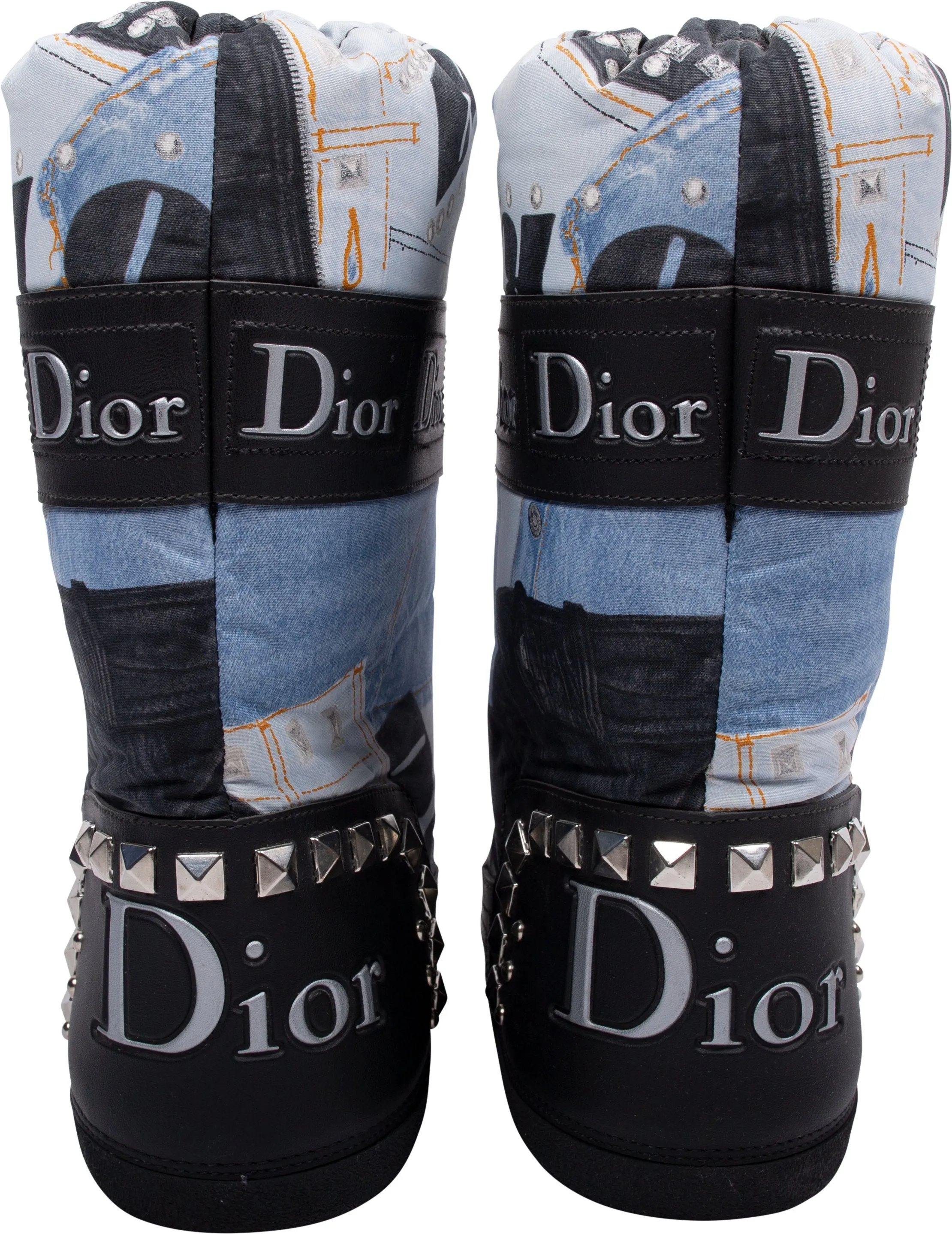 Christian Dior Trompe L'oeil Snow Boots