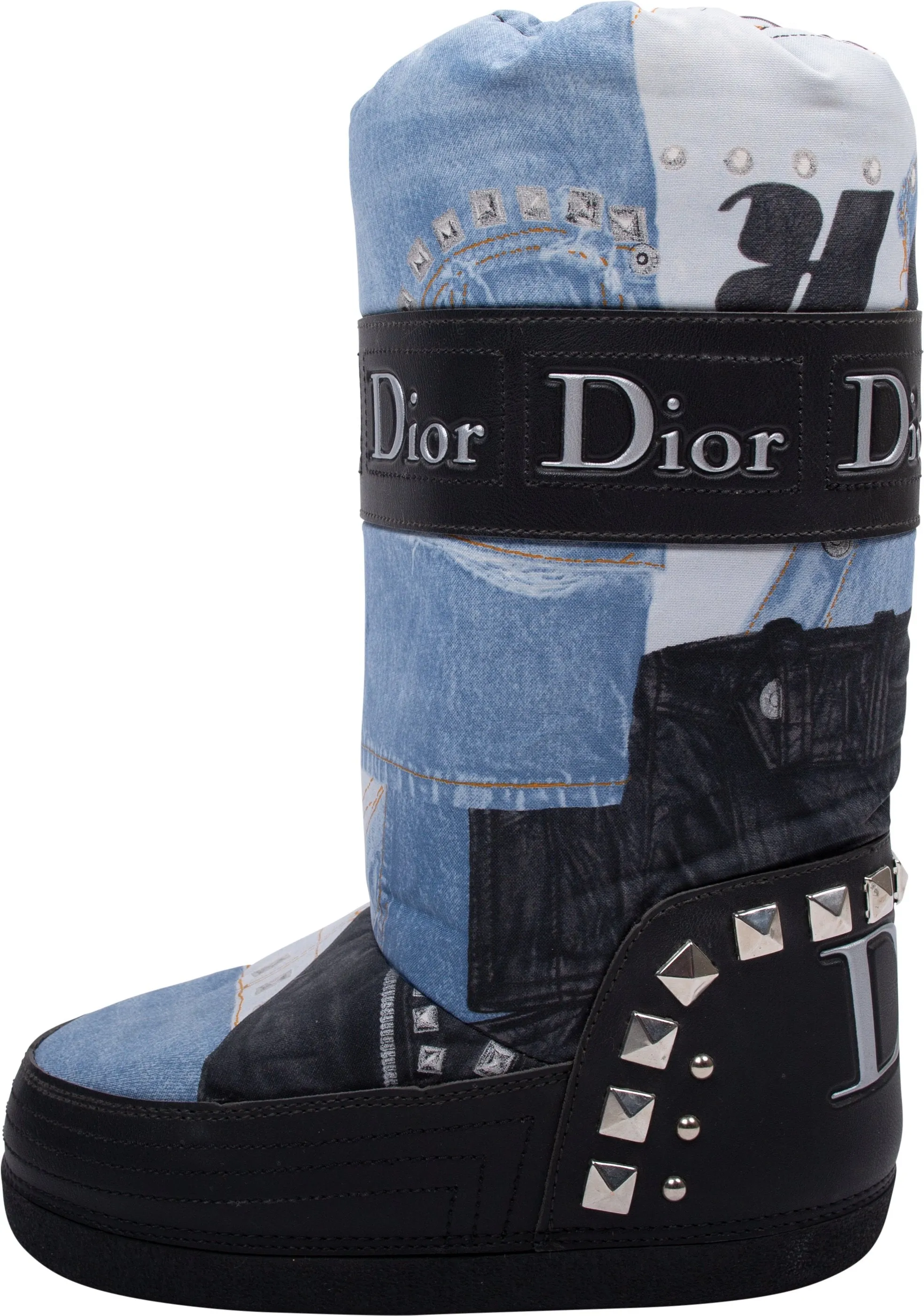 Christian Dior Trompe L'oeil Snow Boots