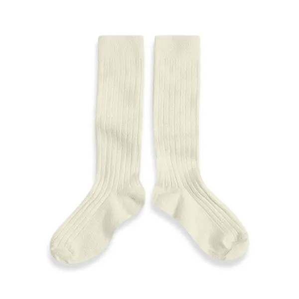 Collegien Knee Socks - cream