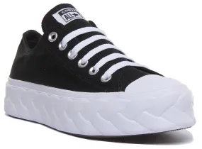 Converse 568894C CT All Star Low Platform Trainer In Black For Women