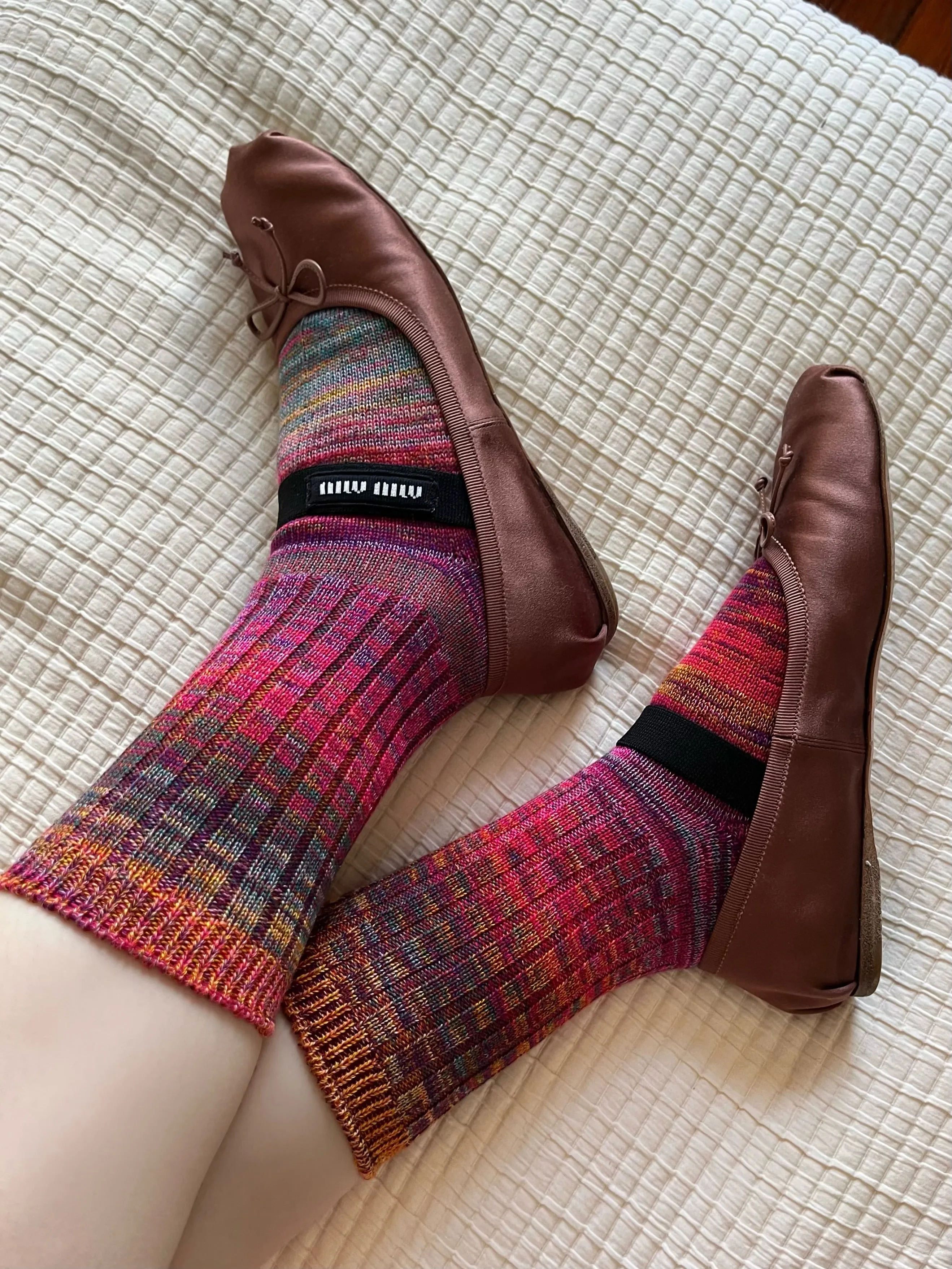 Cosmic Space Dye Crew Sock | Cassiopeia