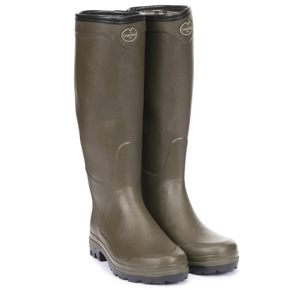 Country Cross Jersey Wellington Boot - Vert Chameau