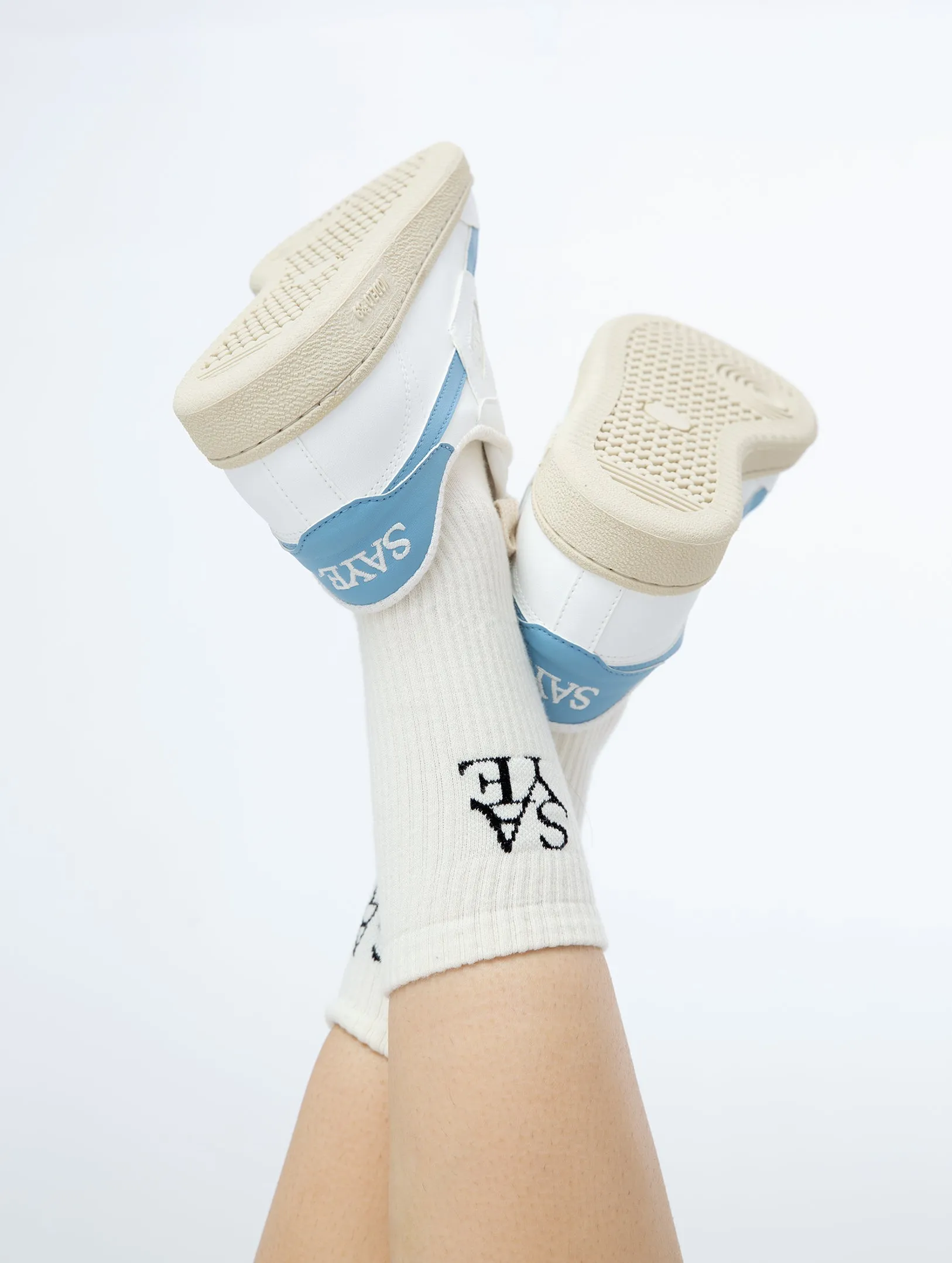 Crew Everyday Socks - Offwhite & Grey