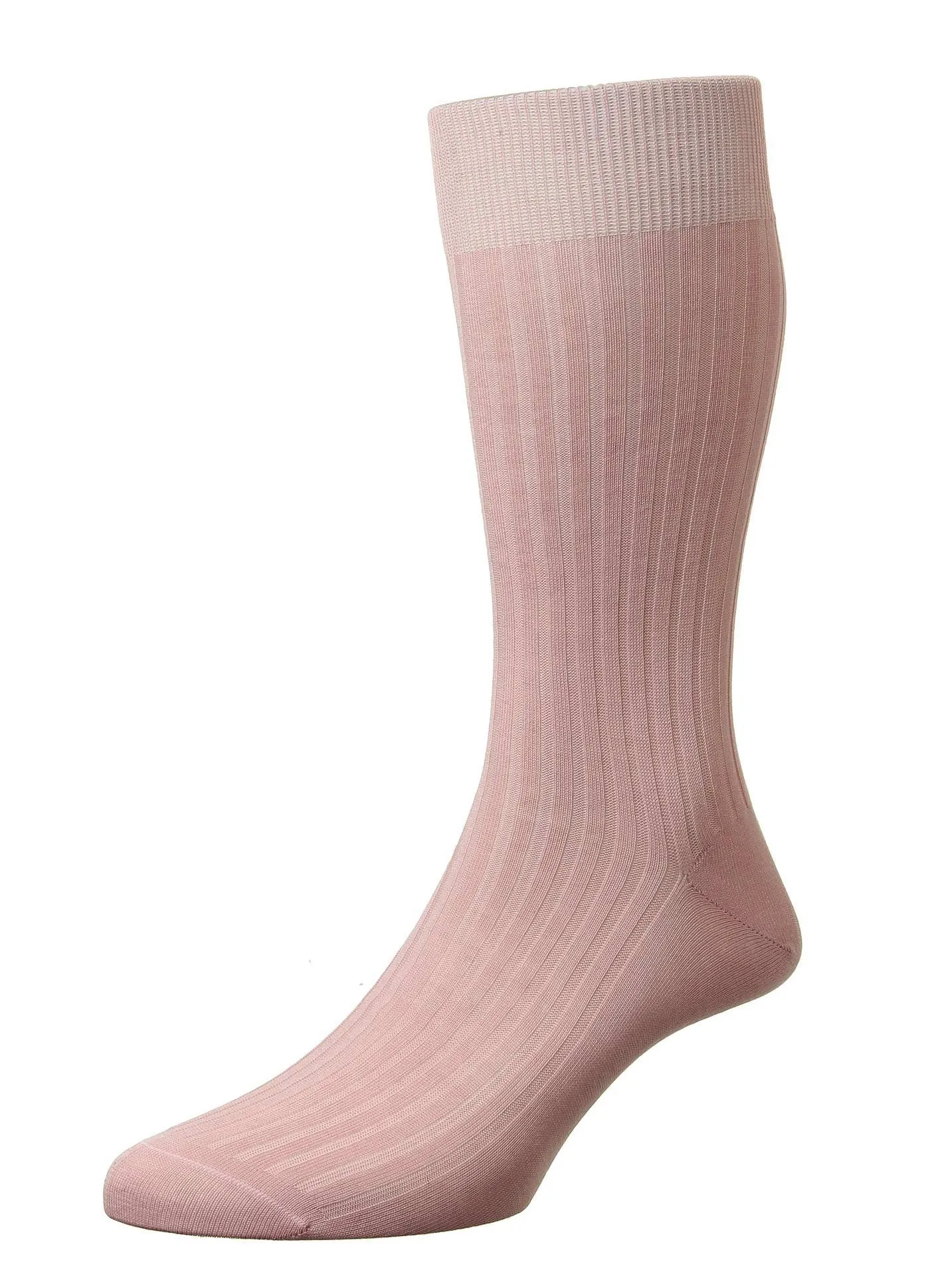 DANVERS | Classic 5x3 Rib Mercerised Cotton | Dusky Pink