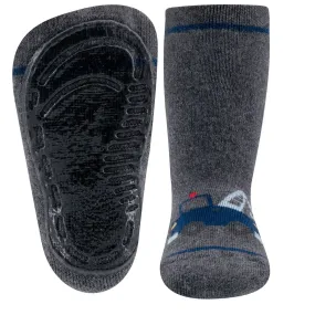 Ewers Grey Crane Anti Slip Socks (12-18m/18-24m)