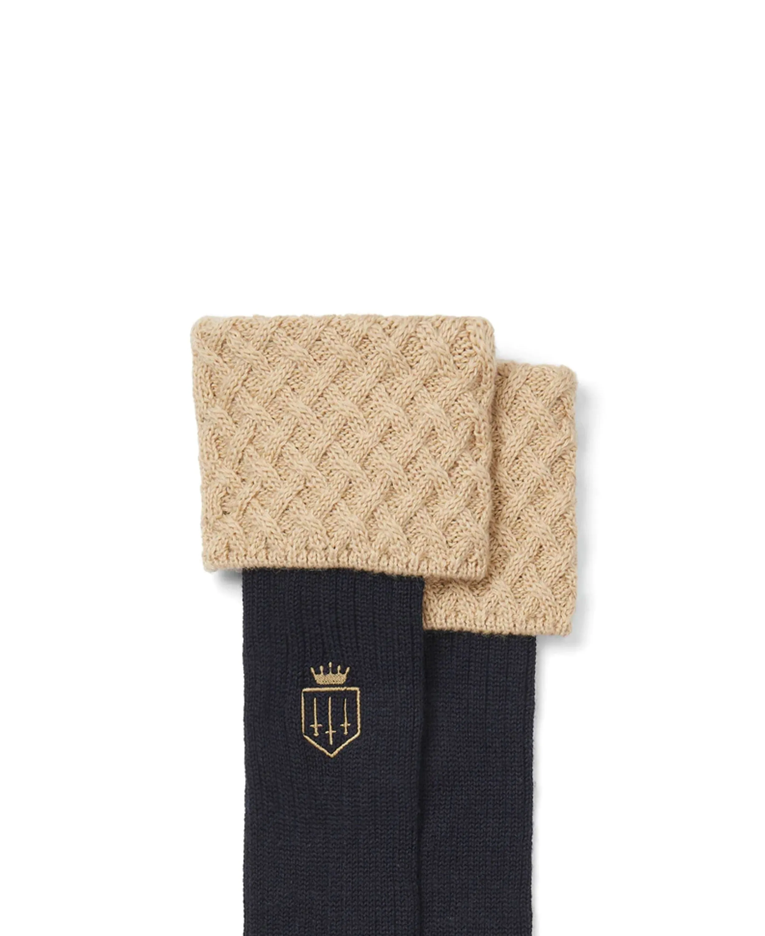 Explorer Merino Wool Socks - Navy/Fawn