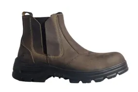 Forsa Indus S3S SR Brown Leather Safety Dealer Boot-BROWN