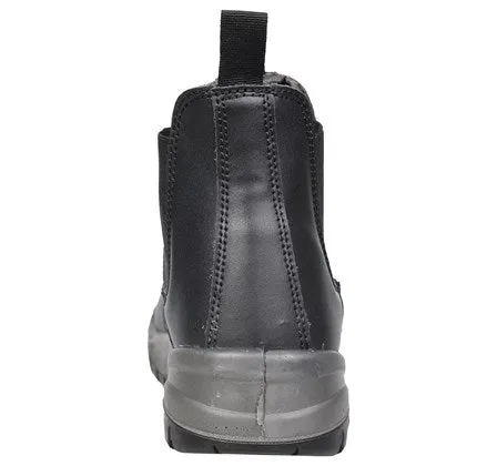 Fort Nelson FF103 Slip On Leather Safety Boot-BLACK