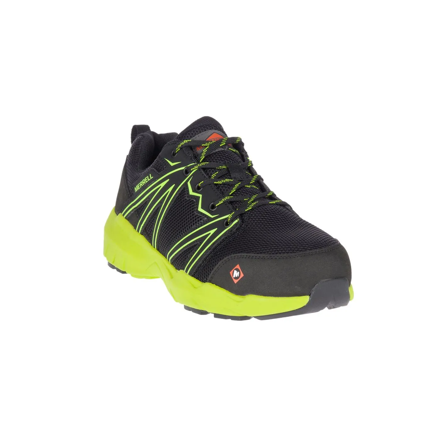 Fullbench Superlite Men's Alloy-Toe Work Shoes Black/Lime