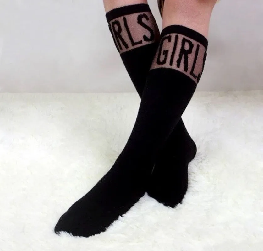 Girls Long Fashion Socks