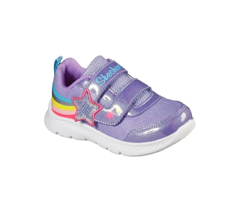 Girls Skechers Trainers Lavender Strap Starry Skies 302711N LAV