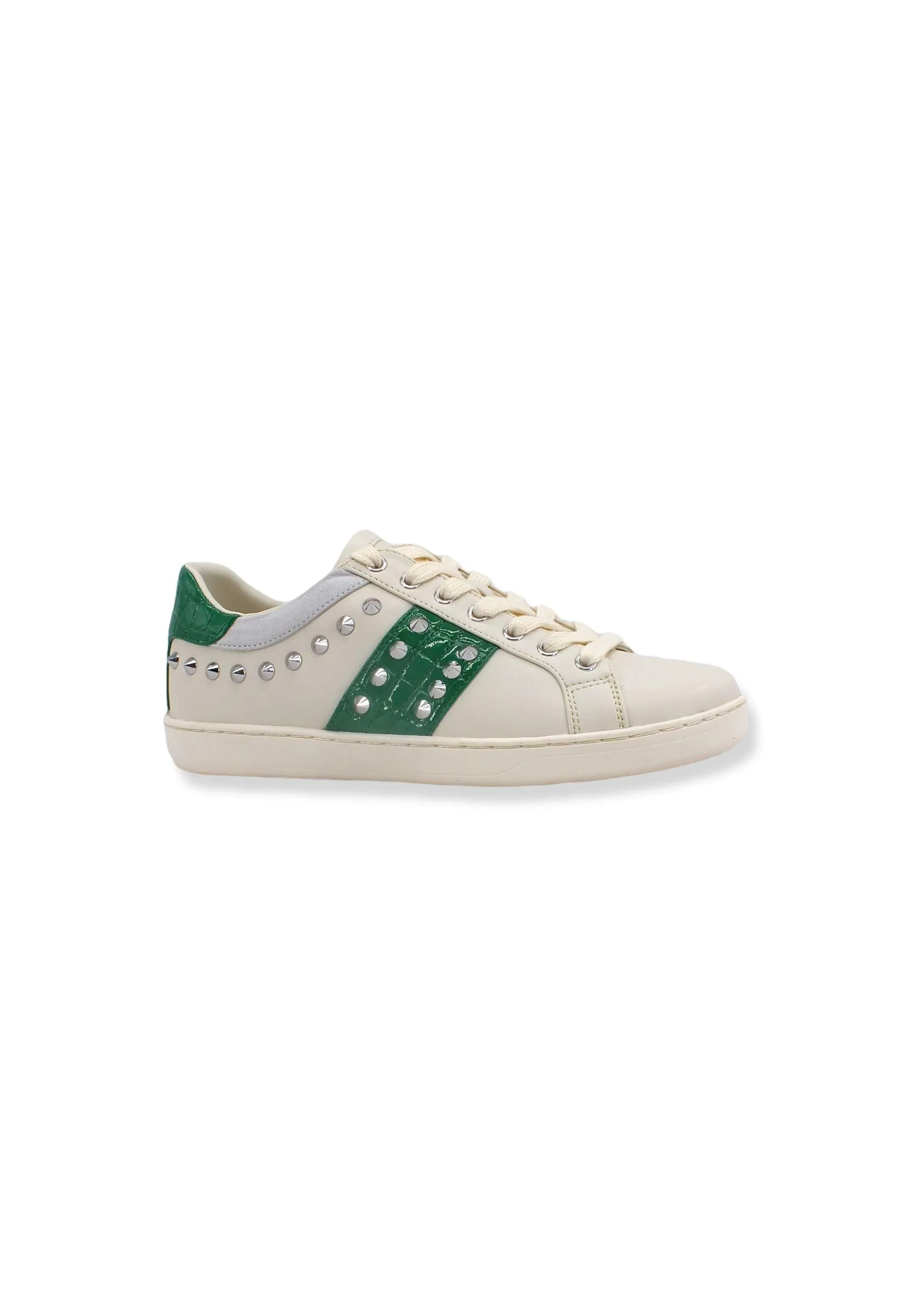 GUESS Sneaker Donna Borchie White Green FL7R2LLEA12