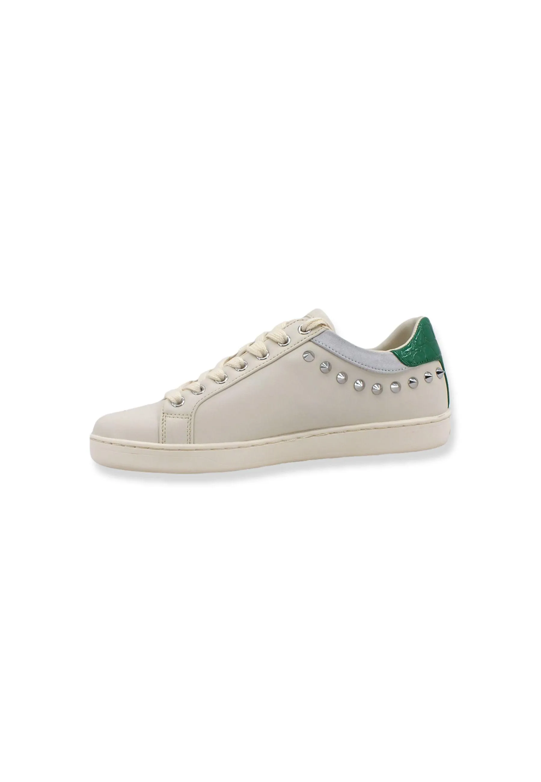 GUESS Sneaker Donna Borchie White Green FL7R2LLEA12