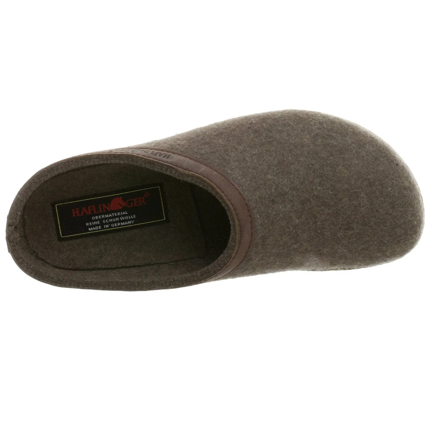 Haflinger Unisex Grizzly With Leather Slippers