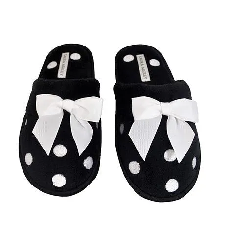 Hattie Ladies Black Slippers