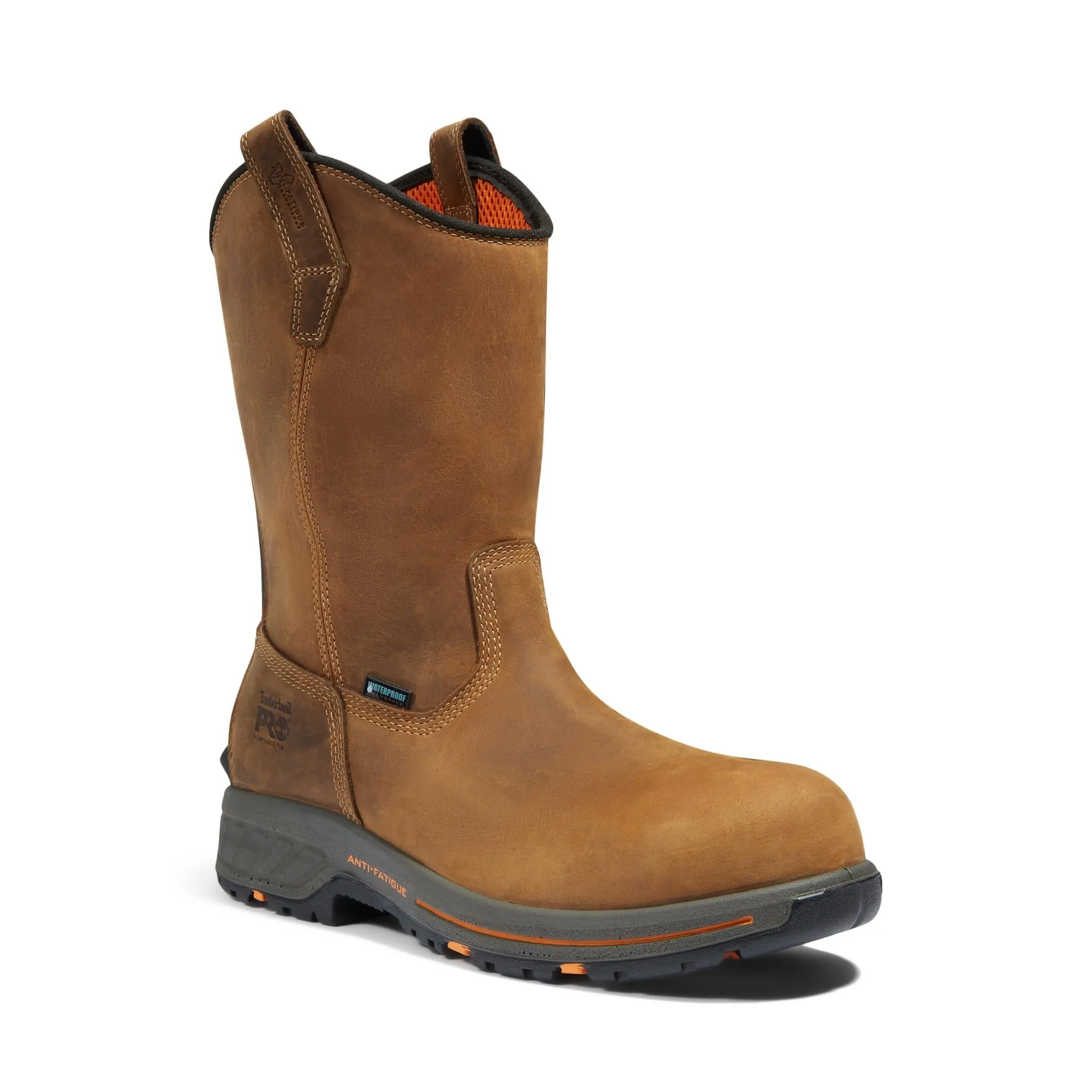 Helix HD Composite-Toe Waterproof Pull-On Work Boot Brown