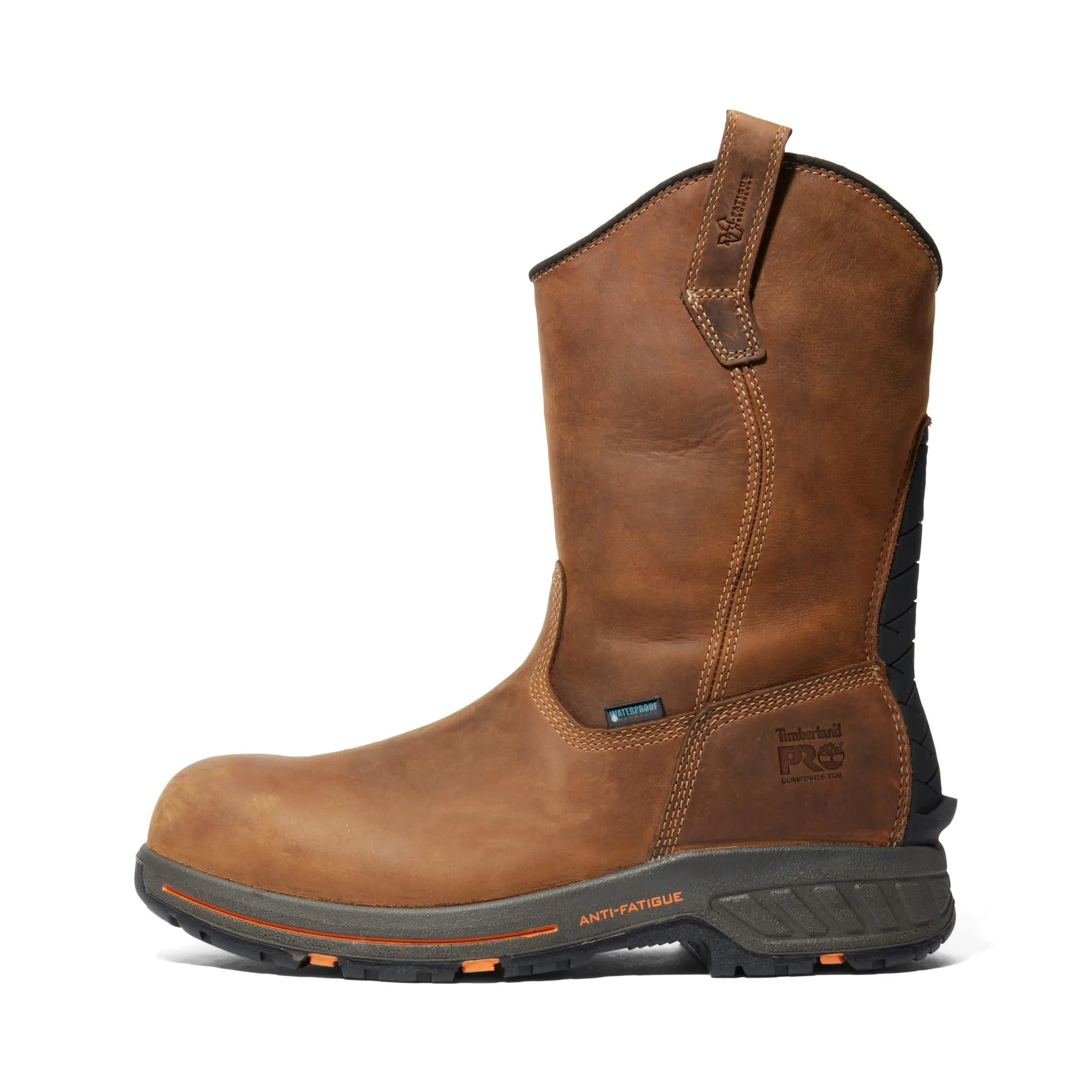 Helix HD Composite-Toe Waterproof Pull-On Work Boot Brown