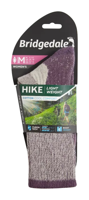 Hike Lightweight Coolmax Comfort Socks - Plum