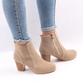 Hot Autumn Winter Women Boots Solid European Ladies shoes  boots Suede Leather ankle boots with thick scrub size 35-41